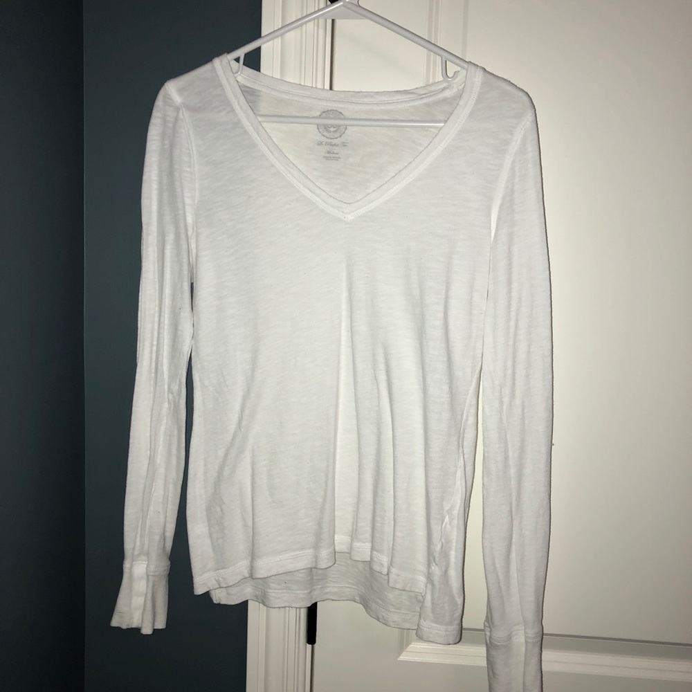 plain white long sleeve